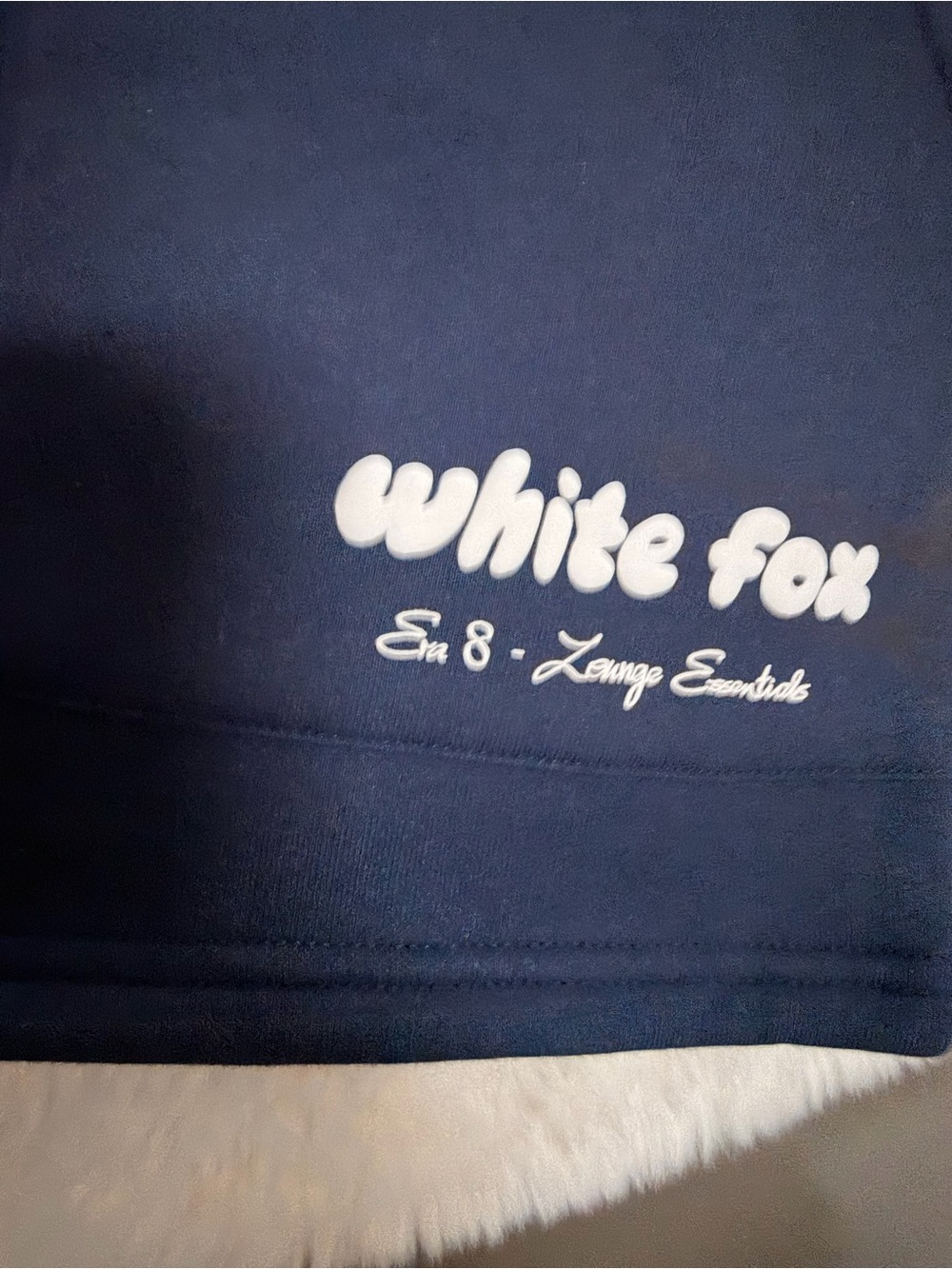 White Fox Navy Lounge Bottoms